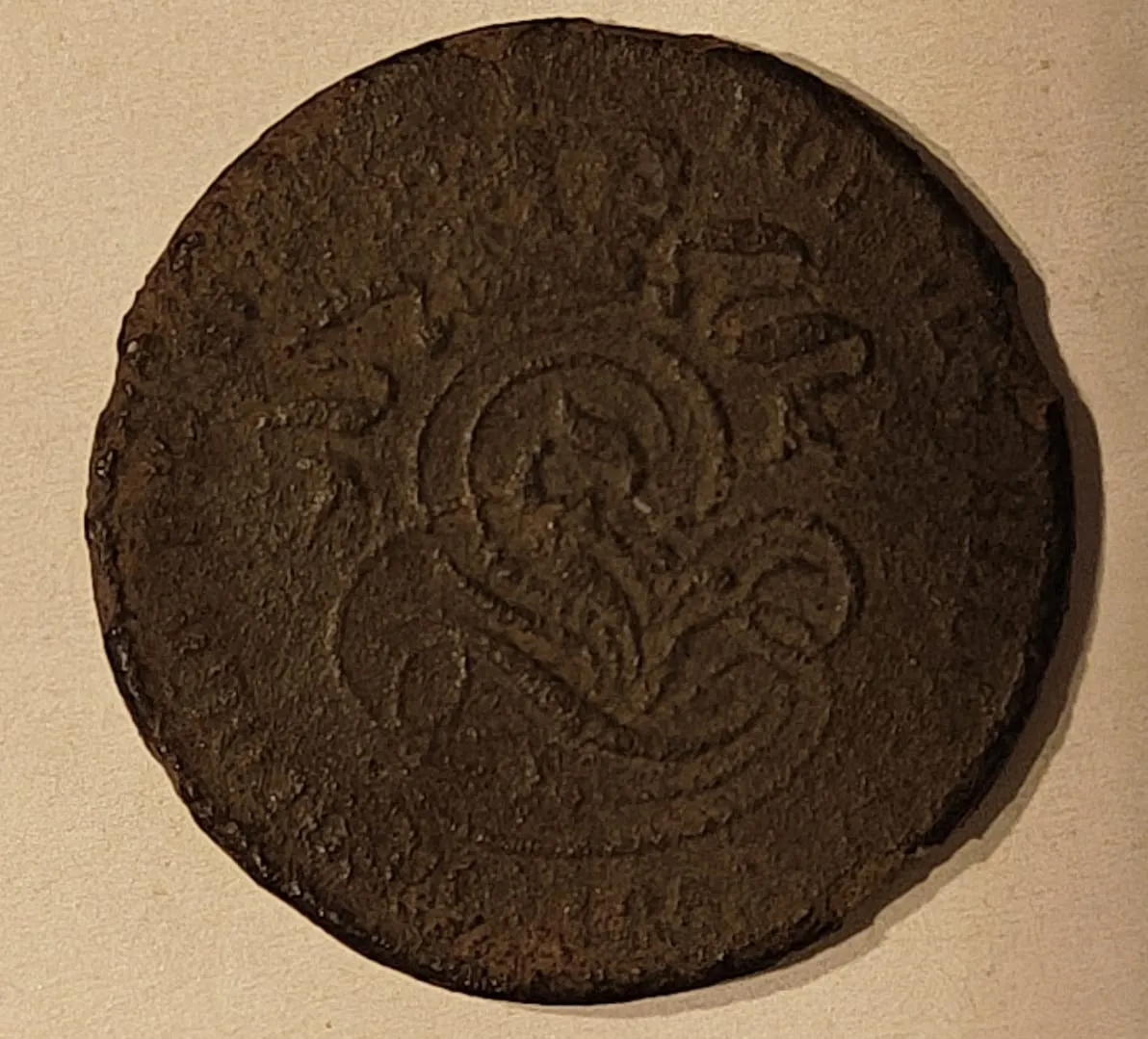 2 cent, 1865, zijde 2 van 2