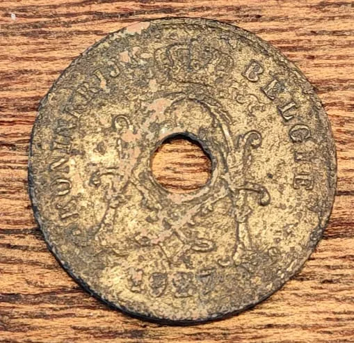 10 cent van Albert I, 1927, zijde 2 van 2