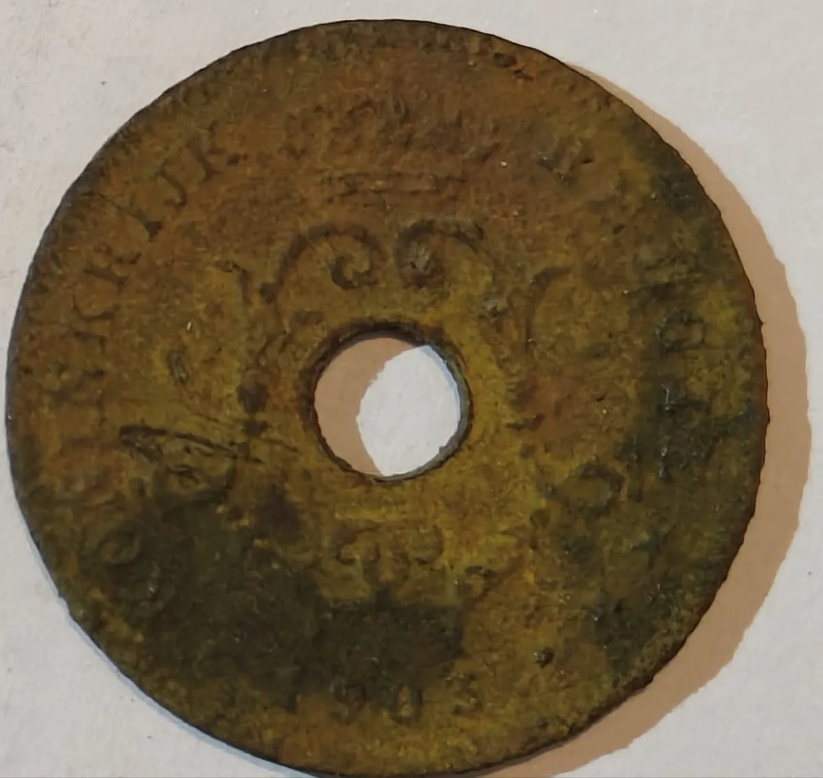 10 cent van Leopold II, 1903, zijde 2 van 2