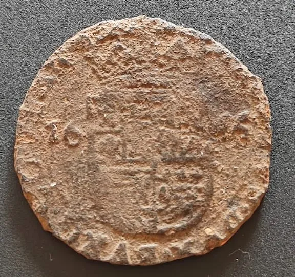 Liard van Philips IV, 1645, zijde 2 van 2