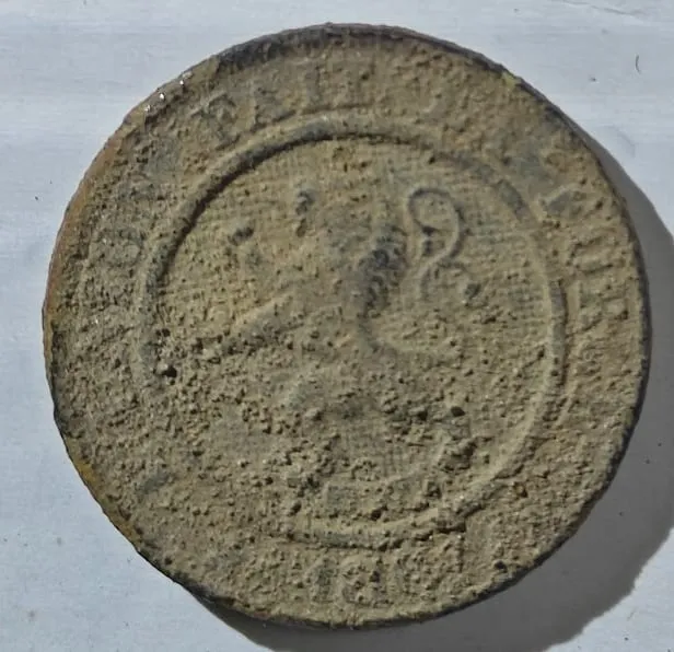 10 cent van Leopold I, 1864, zijde 2 van 2