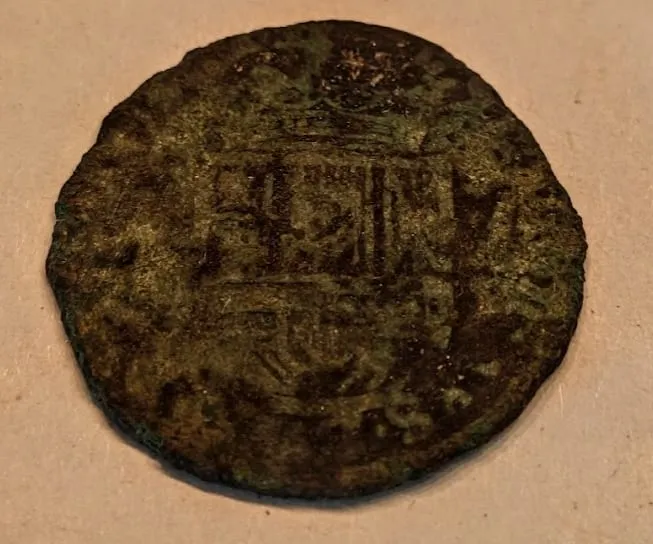 Liard van Karel II, 1690-1696, zijde 2 van 2